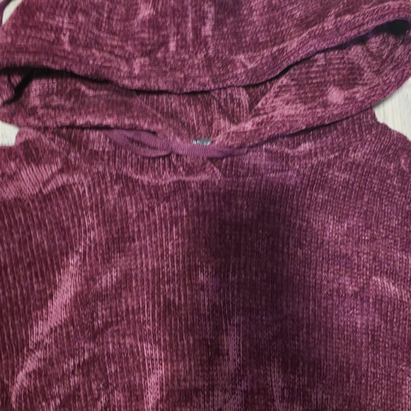 Burgundy Corduroy Mini Dress - Picture 4 of 4